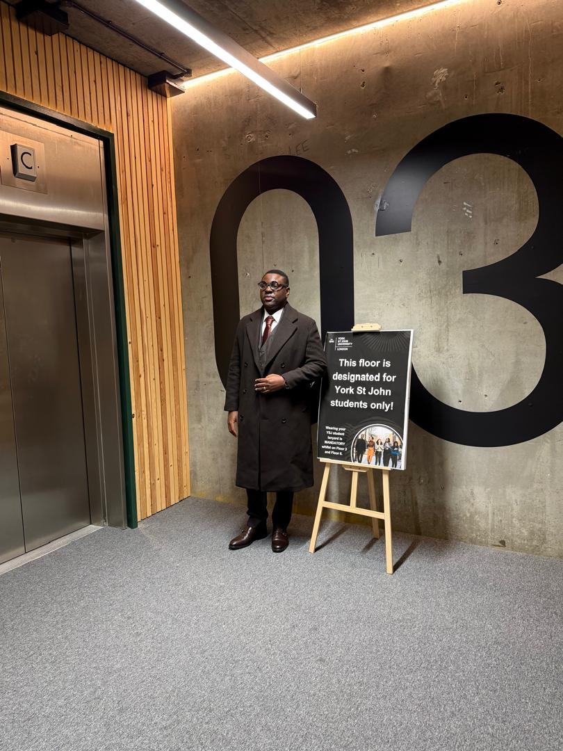 Prince Fuhad Oloto at York St John University London