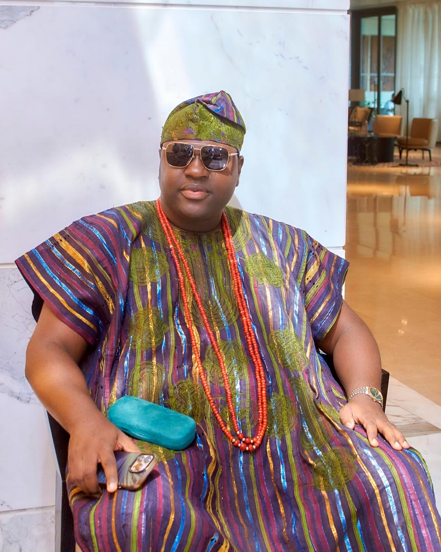 Prince Fuhad Oloto in colourful traditional attire