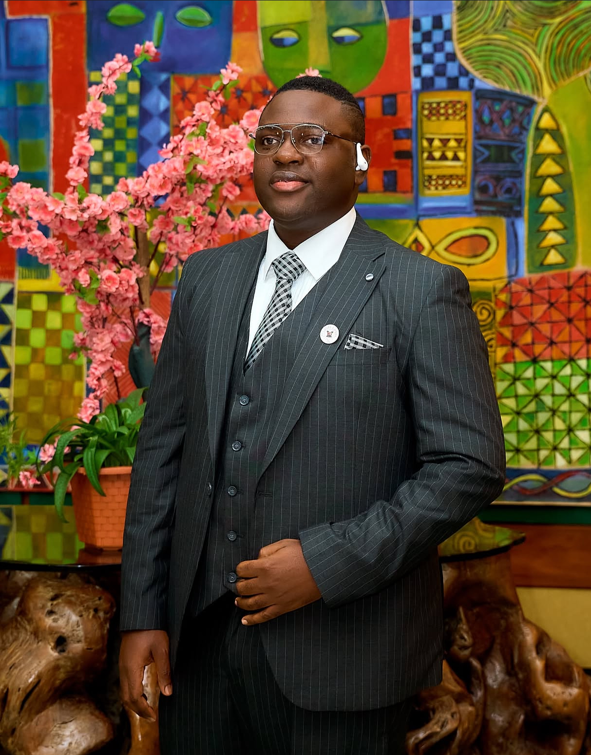 Prince Fuhad Oloto in business attire